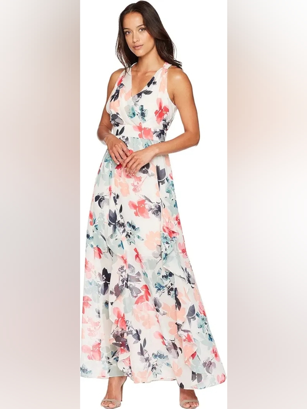 Vince Camuto Chiffon Floral Maxi Dress